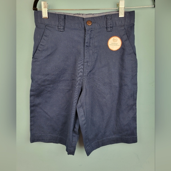 Bundle Only: Wonder Nation Boys Blue Flat Front Shorts Stretch  Size 14 Husky - Picture 1 of 4